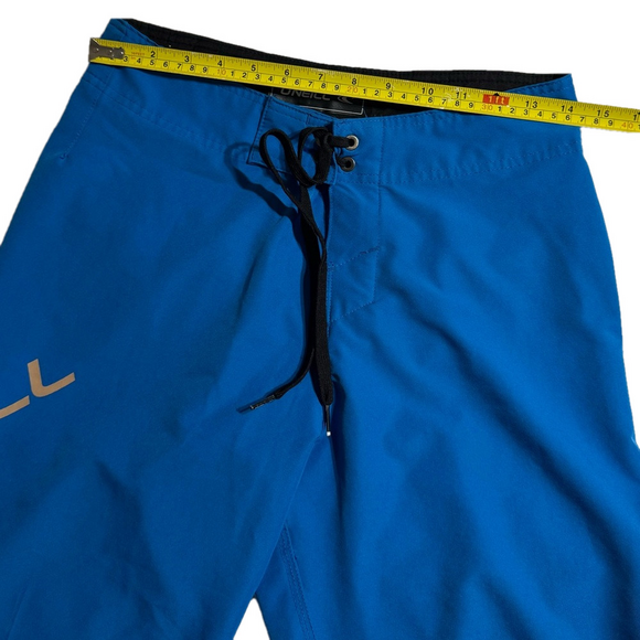 O’Neill Swim Trunks Blue Black Youth Men Size 28 Inches Teen Surf Shorts - Picture 10 of 10